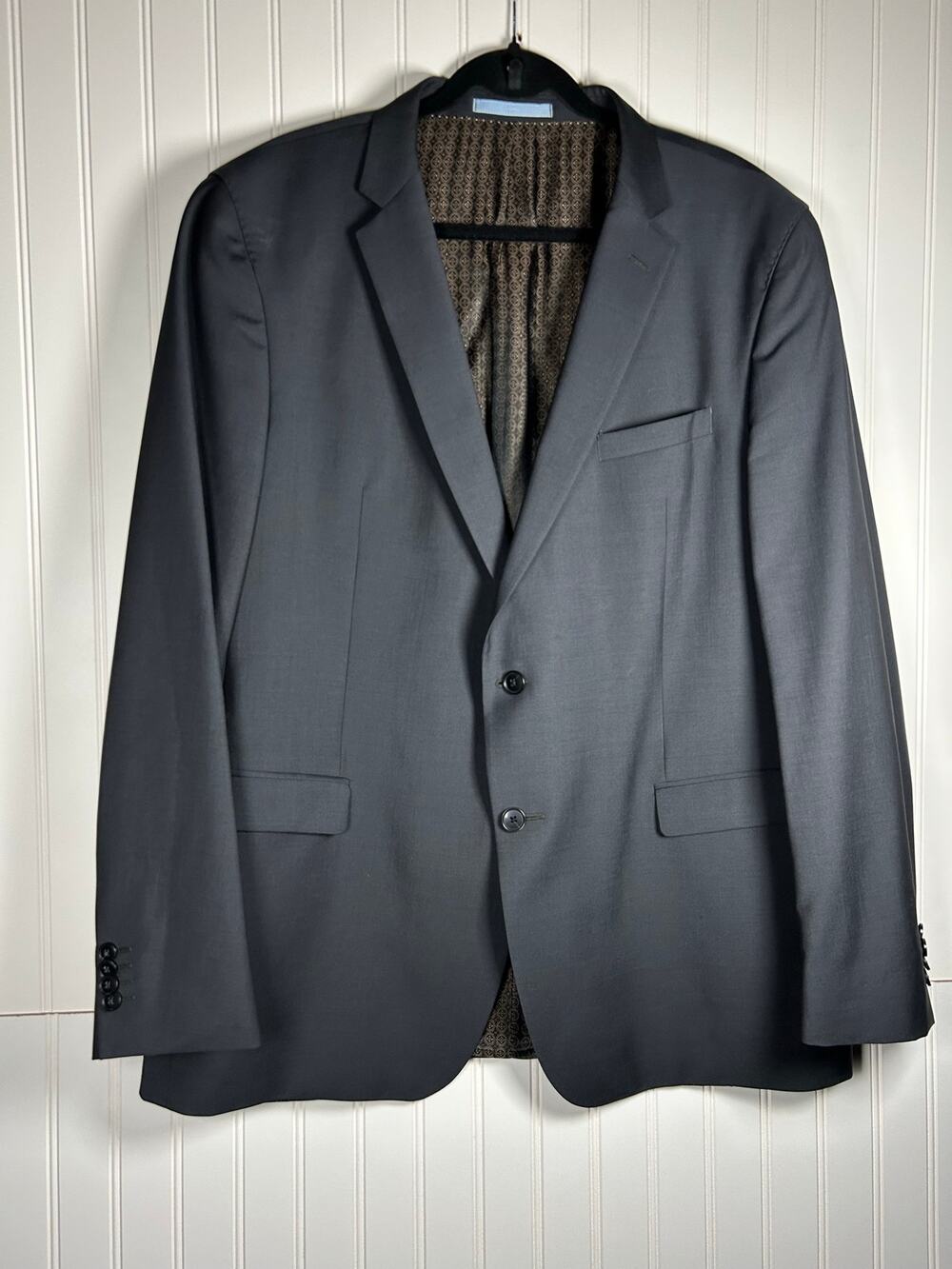 SAND wool mohair State Barberis Canonico  men sport jacket/blazer brown size 58